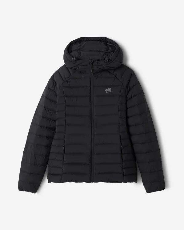 Roots Down Packable Jacket in Black